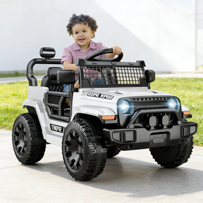 12v Kids Ride On Car With Parent Remote Control, Spring Suspension, Led Lights & Music Player