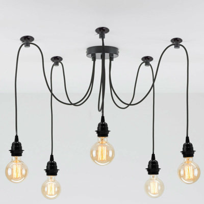 Segarra 6 - Light Black Cluster Pendant