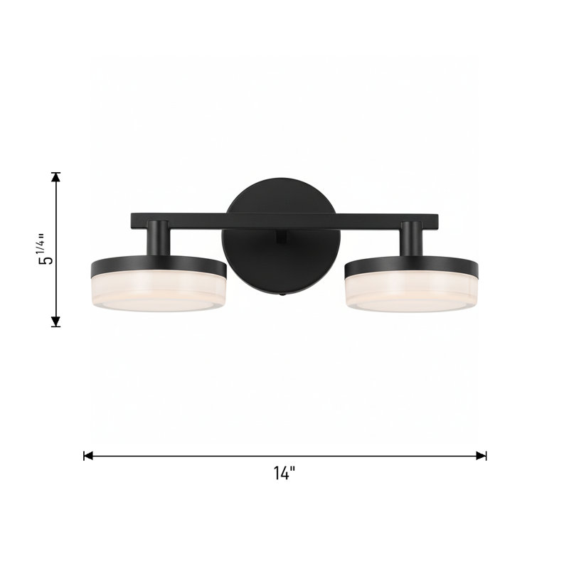 Sean Lavin Khan Bathroom Bedroom Wall Fixture With Silk Screen White Inside Clear Outside Shade, 5.25" H x 14" W x 6.125" D