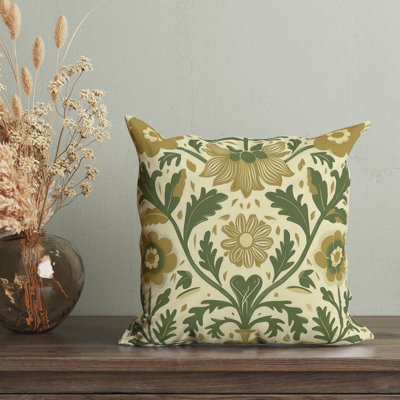 Housse de coussin réversible à motif floral Folk Maximalist