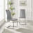 Everson High Gloss Extendable Dining Set with 6 Luxury Faux Leather Upholstered Dining Chairs-729127511