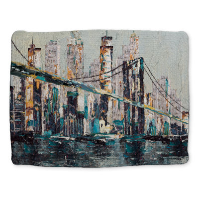 Abstract Bridge Braided Polyester Placemat | Home Décor Essential