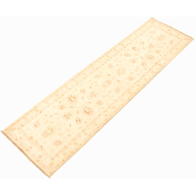 Tapis de couloir unique en laine noué à la main de style nouvel âge 2 pi 8 po x 9 pi 9 po Hachaliah