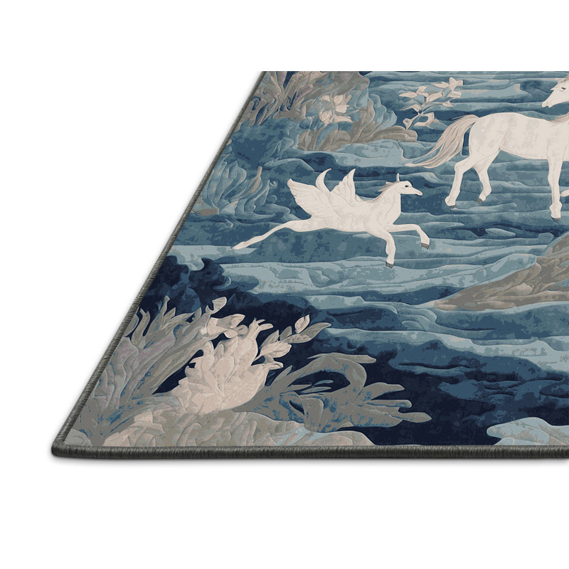 Tapis gris soyeux et moelleux, Rectangle 7 pi x 9 pi