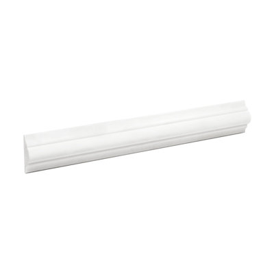 7/8 in x 3/8 in x 6 in Long Recycled Polystyrene Panel Moulding Sample