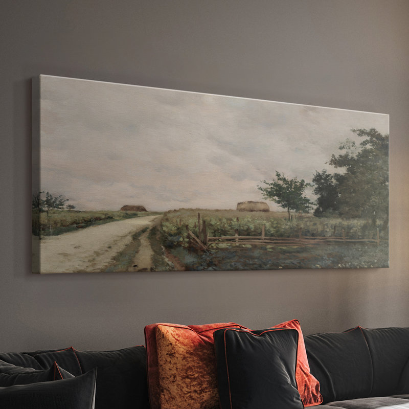 Série paysage - DCLVII - Toile tendue avec châssis - Prêt à accrocher, H 12 po x l 30 po