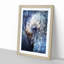 Blue Elephant in Abstract - Picture Frame Painting Print-55544703-55544705