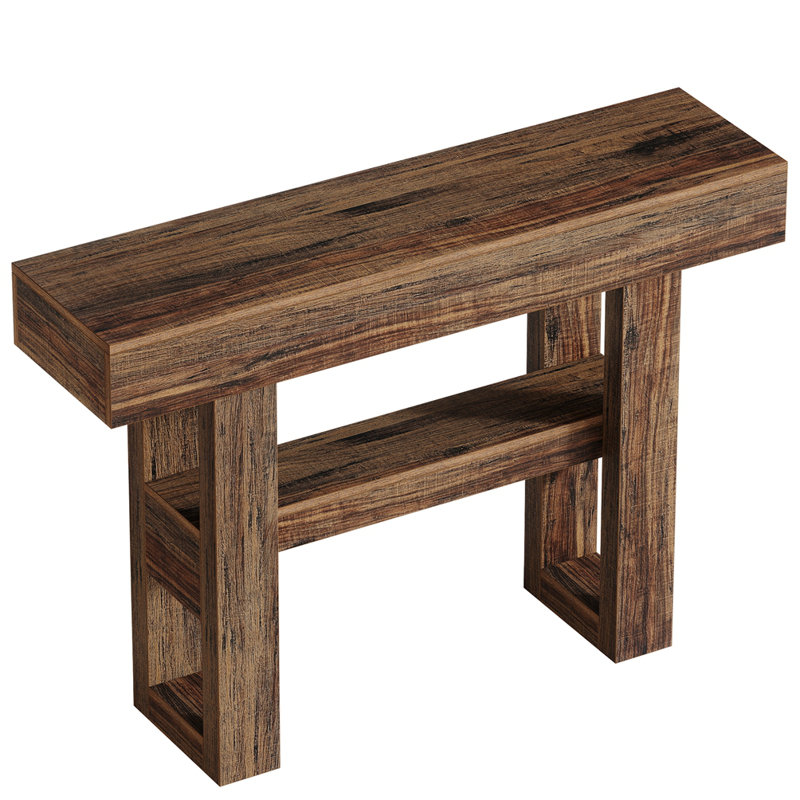 Entryway Table,Storage Console Table,Sofa Table, Light Brown