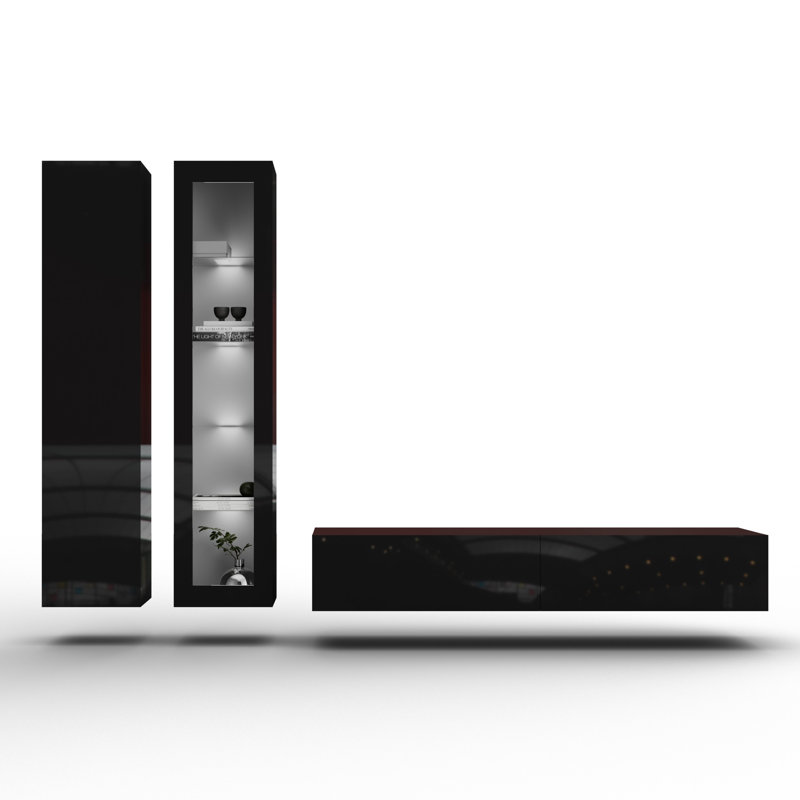 TV Stand for TVs up to 48", Black