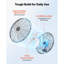 Ventilateur mural, ventilateur mural de 18 po avec protection IP44, 3 vitesses, longue distance de circulation d'air, angle de rotation réglable, puissant pour l'industrie, commercial, garage, atelier