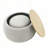 Round Storage Ottoman with small seat-116819705