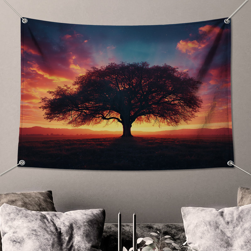 Tapisserie «Sunset», 104 po H x 88 po avec 4 œillets