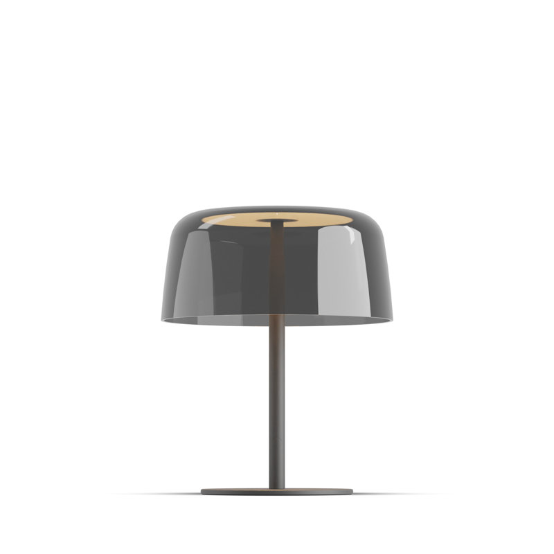 Yurei LED Desk Table Lamp, Matte Black, Dark Gray
