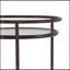 Rond rond avec tablettes en verre trempé-133525570