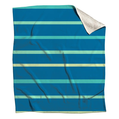 Couvertures à rayures bleues et vertes