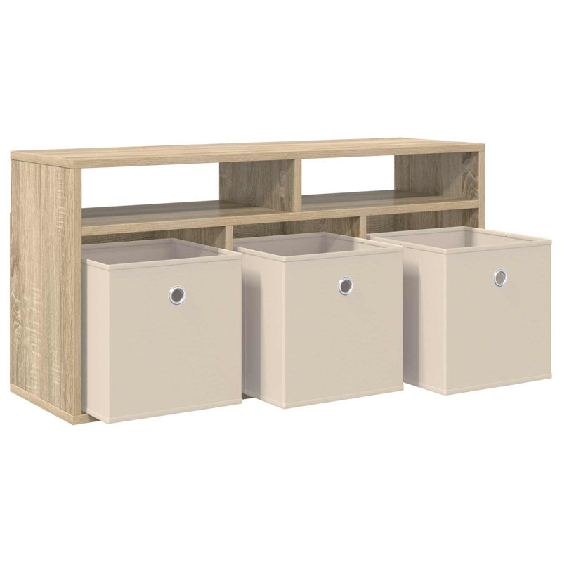 TV Stand, 16.93'' H x 34.25'' W x 10.83'' D, Sonoma Oak