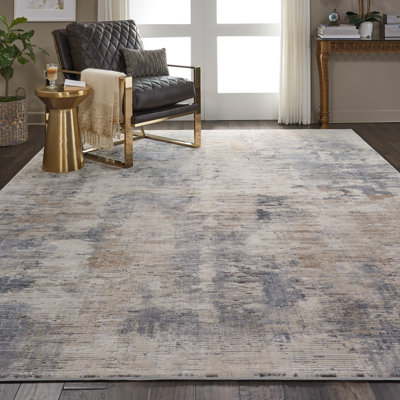 Round Abstract 160cm X 160cm Area Rug