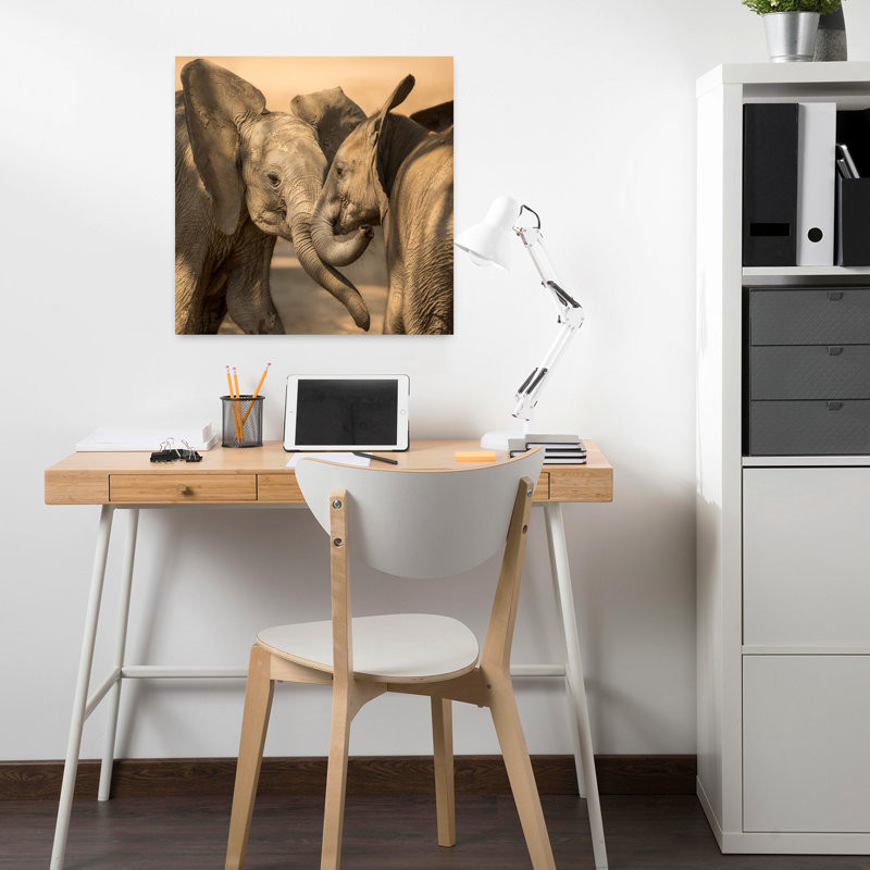 Art mural abstrait contemporain Playtime, H 18 po x l 18 po