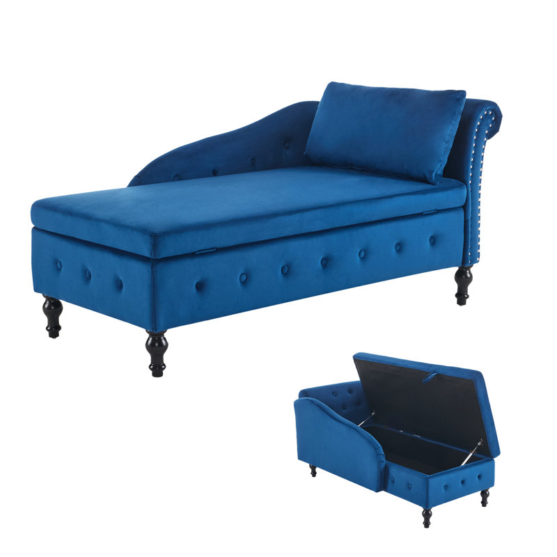 Tooele Velvet Accent Chair, Blue