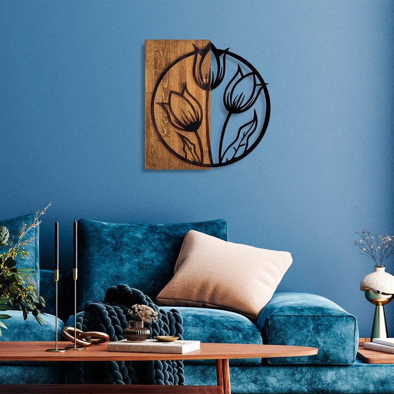 Accessoire mural décoratif en bois