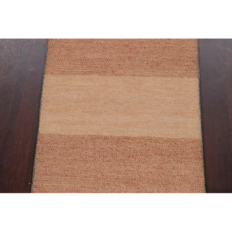 Tapis de couloir en Tapis décoratif laine noué à la main de conception unique 2 pi 7 po x 10 pi 3 po New Age