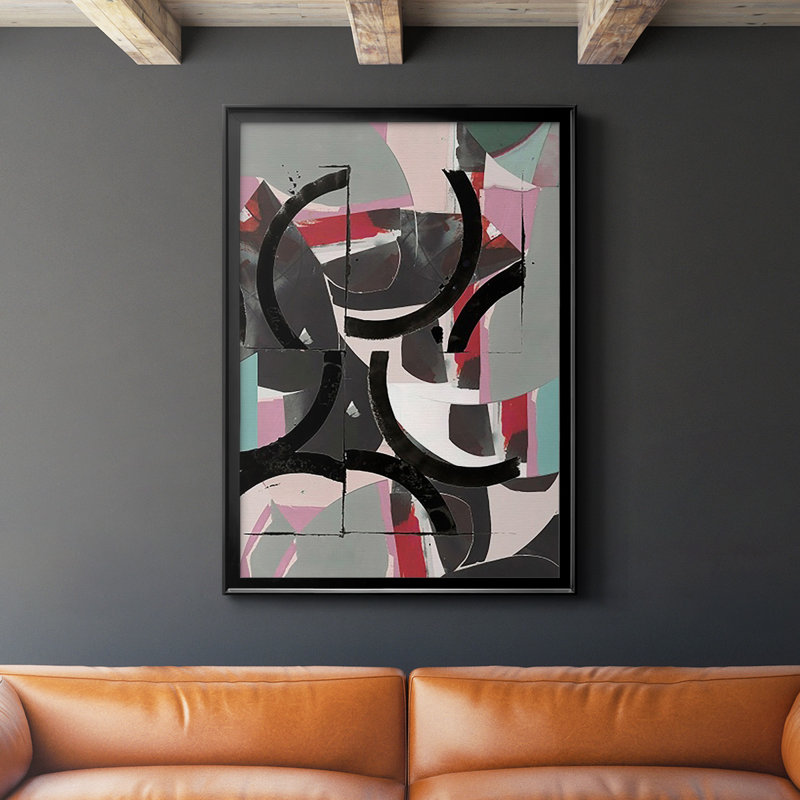 «Cartissi Space II», reproduction encadrée de qualité supérieure - prête à être accrochée, Noir