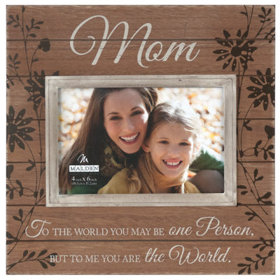 Lafountain Walnut Wood Beveled Picture Frame