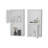 Dixie 2 Bathroom Medicine Cabinets With Storage With Open Shelf-1700007253