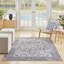 Tapis oriental ivoire / olive en coton / polyester lavable à la machine-89957774