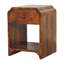 Mini table de chevet Newton avec tiroir et tablette ouverte, brun Newton-140945736