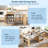 59.5" Kitchen Island With Extendable Dining Table - Double-sided Storage, 2 Drawers, Power Outlet & Side Open Shelves, Natural - Kitchen Dining Room Furniture-963107536