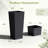 2-piece Premium Imitation Rattan Plastic Planters With Drainage Holes, Tall Planter Pots For Indoor & Outdoor Use-1342837604-1342837610