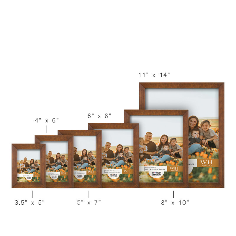 Wood Picture Frame, 11" x 14", Walnut