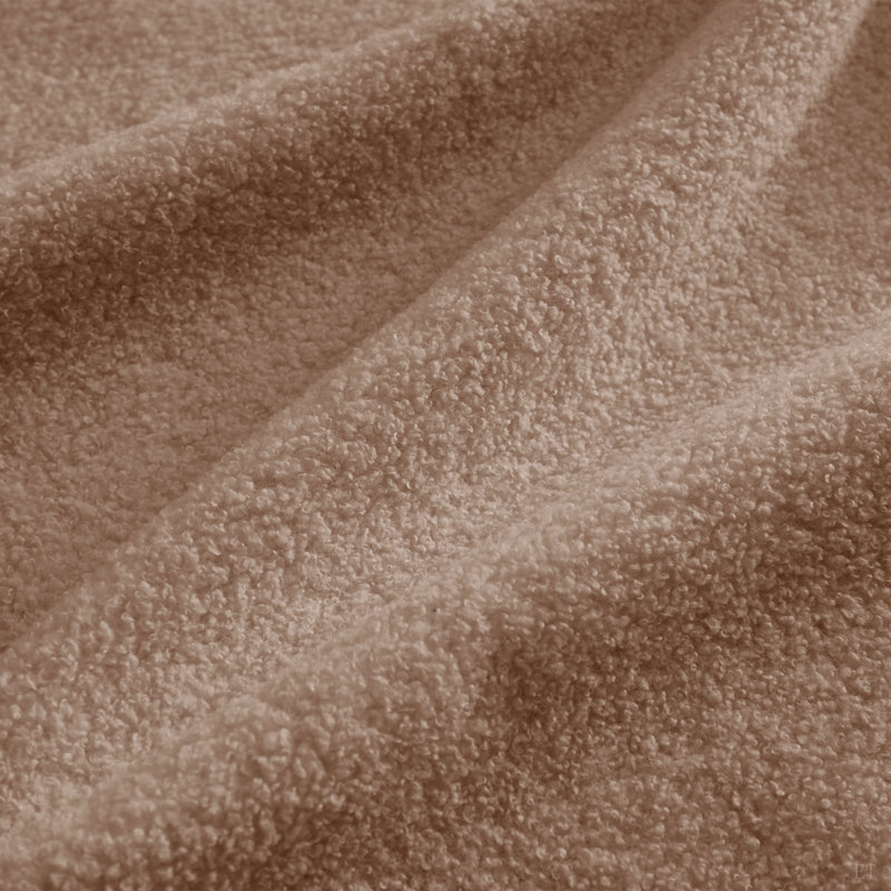Repose-pieds courbé en tissu, Brown
