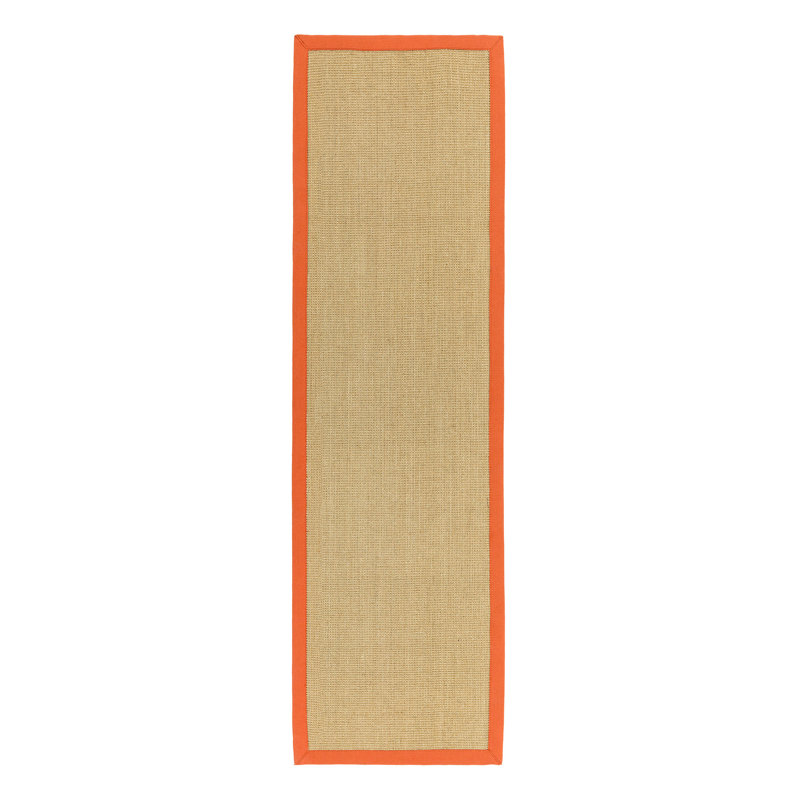 Keighley Sisal Beige/Orange Rug, Runner 68 x 300cm