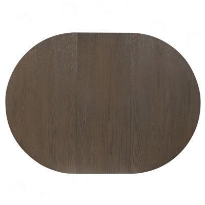 Round Extendable Dining Table with Leaf
