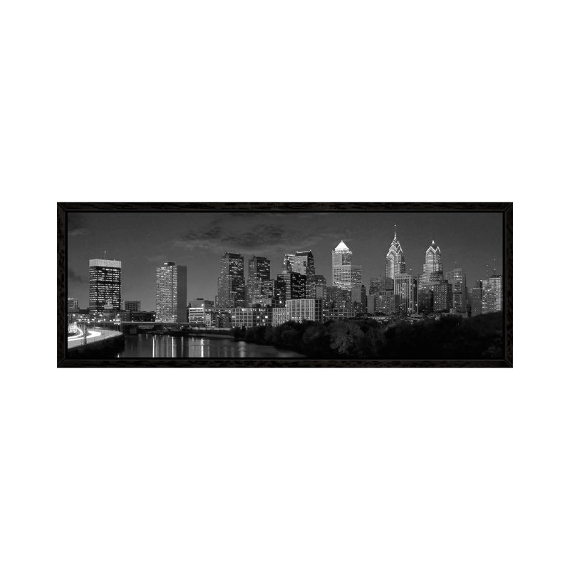 Unknown Artist by Unknown Artist - Floater Frame Panoramic Gallery-Wrapped Canvas Giclée on Canvas, Black