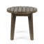 Table d'appoint d'extérieur 16 po en bois d'acacia, finition grise-866062738