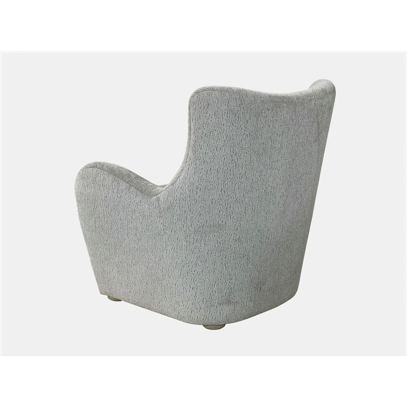 Chaise d'appoint pivotante en tissu de couleur zinc