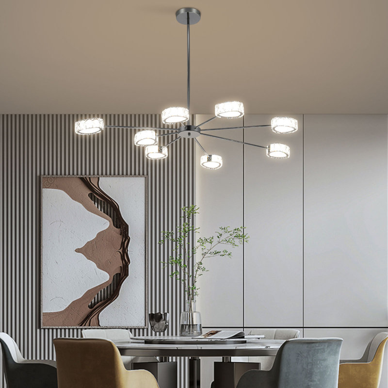 Lustre à DEL 8 lumières 
