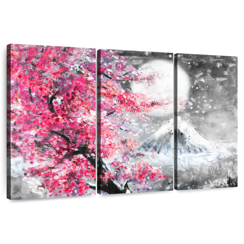 Harnek paysage enneigé Sakura, H 20 po x l 33 po