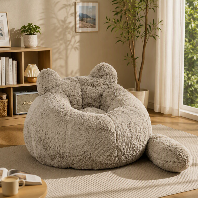 Fauteuil à billes simple, Taupe