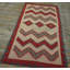 Awesome Ivory Background Color and Geometric Design Antique American Navajo Rug