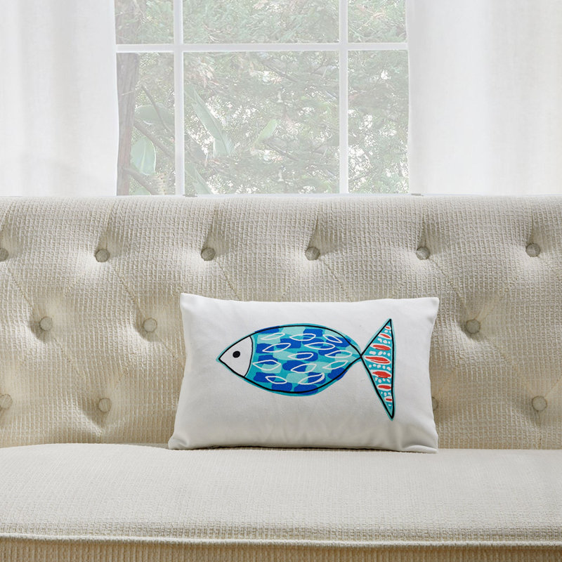 Housse de coussin bleu et vert, Pillow Cover Only - No Insert