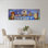 Art mural abstrait contemporain Owls 'Celestial Tea Party