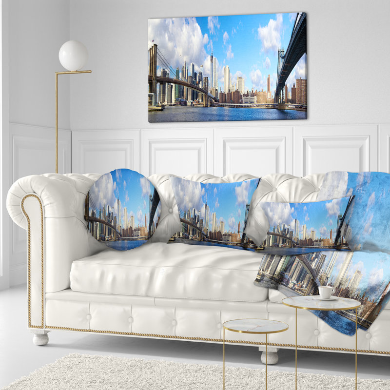 Coussin lombaire en cityscape vif day manhattan