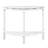 2'' Retro Circular Curved Half-Moon Console Table with Cloud Design Top and Open Shelf Solid Wood Frame and Legs-207327586