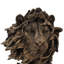 Statue tête de lion en résine