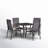 Alyah 4 - Person Patio Dining Set with Square Table-2046037759