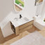 Meuble-lavabo mural avec lavabo en céramique, 2 tiroirs à fermeture en douceur-937073579-937073557